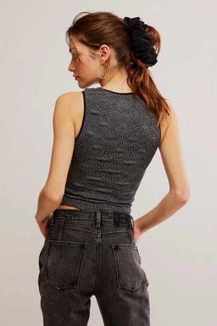 Love Letter Sweetheart Cami - Free People - Black